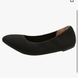 Amazon Essentials Women's Knit Ballet Flat Rothy’s Black